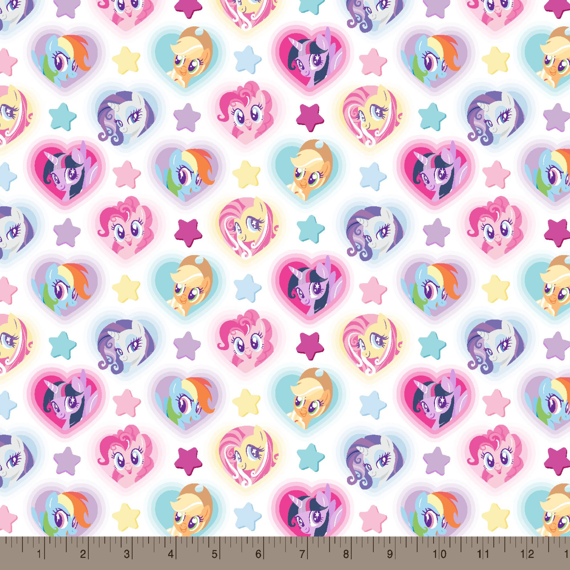 Hasbro My Little Pony Heart Toss Cotton Fabric